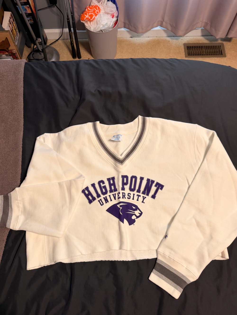 High Point University cropped sweatshirt
